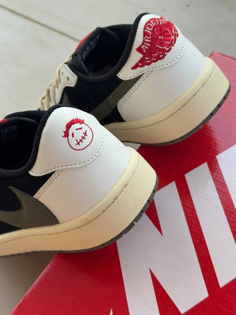 Мужские кроссовки Nike Low x Travis Scott "Olive" Premium. 41-45 — фото 4