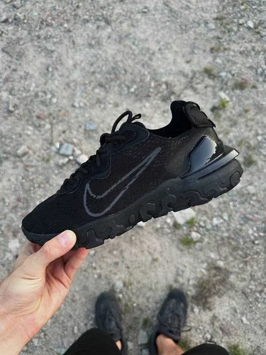 Мужские кроссовки Nike React Vision Matte Black Premium. 40-45 — фото 5