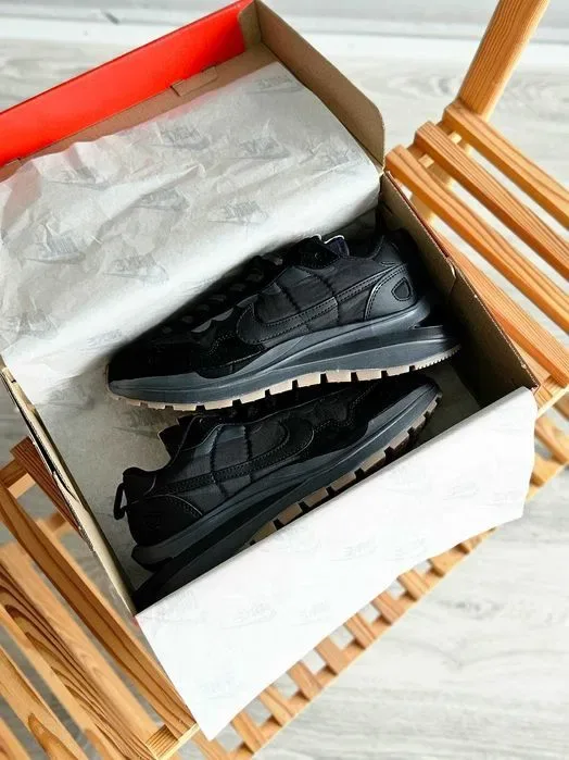 Мужские кроссовки Nike VaporWaffle x Sacai Black. Размеры 40-45 — фото 4