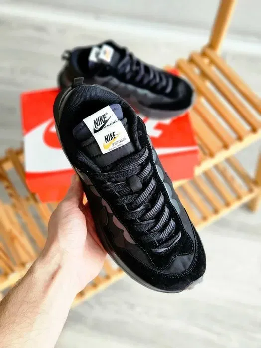Мужские кроссовки Nike VaporWaffle x Sacai Black. Размеры 40-45 — фото 7