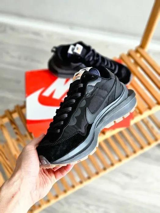 Мужские кроссовки Nike VaporWaffle x Sacai Black. Размеры 40-45 — фото 8