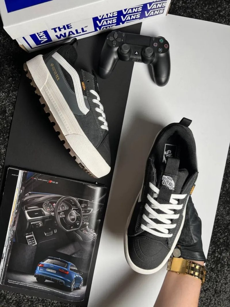 Мужские кроссовки ванс Vans Old Skool MTE-1 GTX Dark Grey Black [41-46] — фото 2