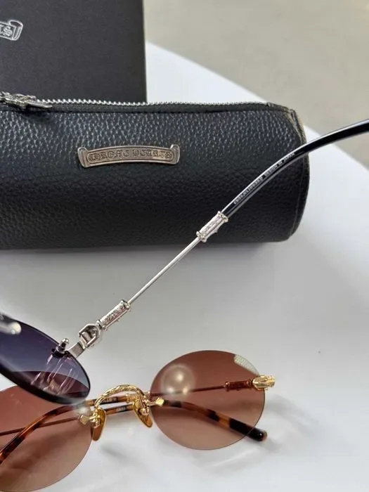 Мужские очки Chrome Hearts темные очки Хром Хартс два цвета — фото 7