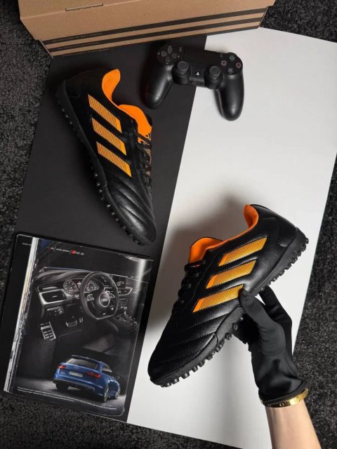Мужские сороконожки адидас Adidas Goletto VIII TF Black Orange [41-45]
