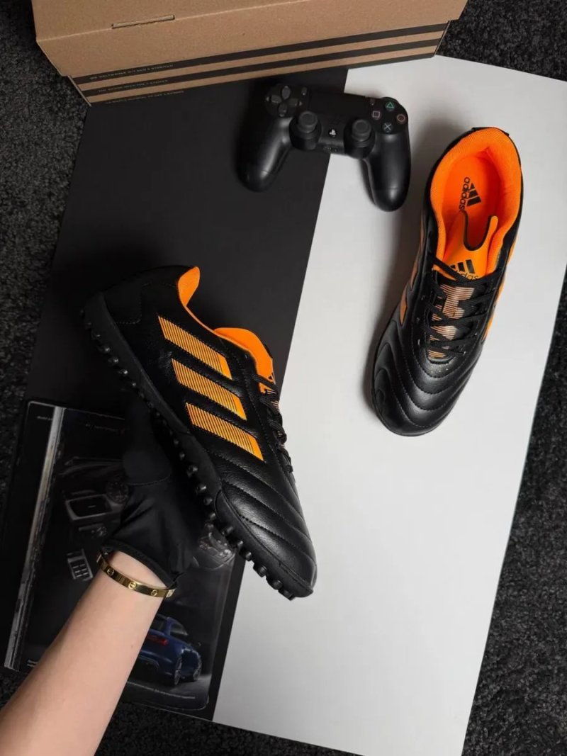 Мужские сороконожки адидас Adidas Goletto VIII TF Black Orange [41-45] — фото 3