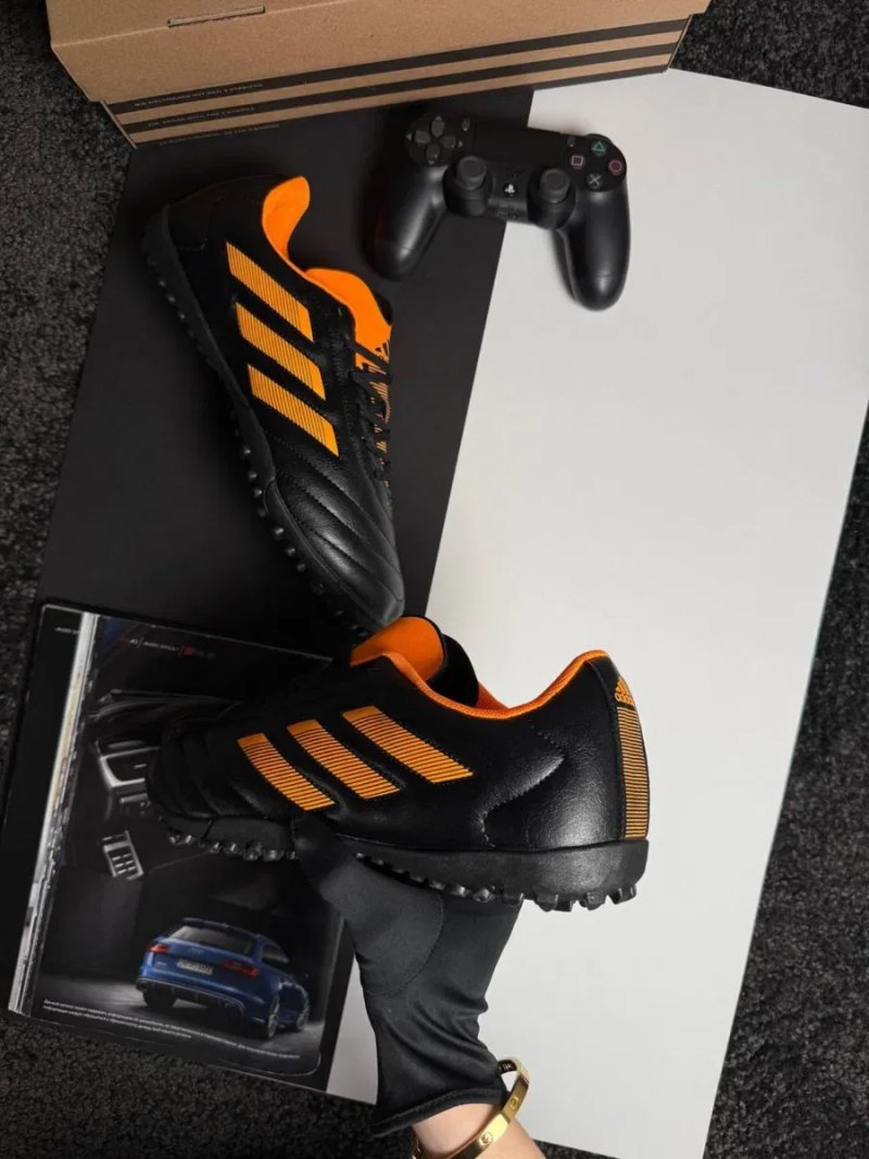 Мужские сороконожки адидас Adidas Goletto VIII TF Black Orange [41-45] — фото 4