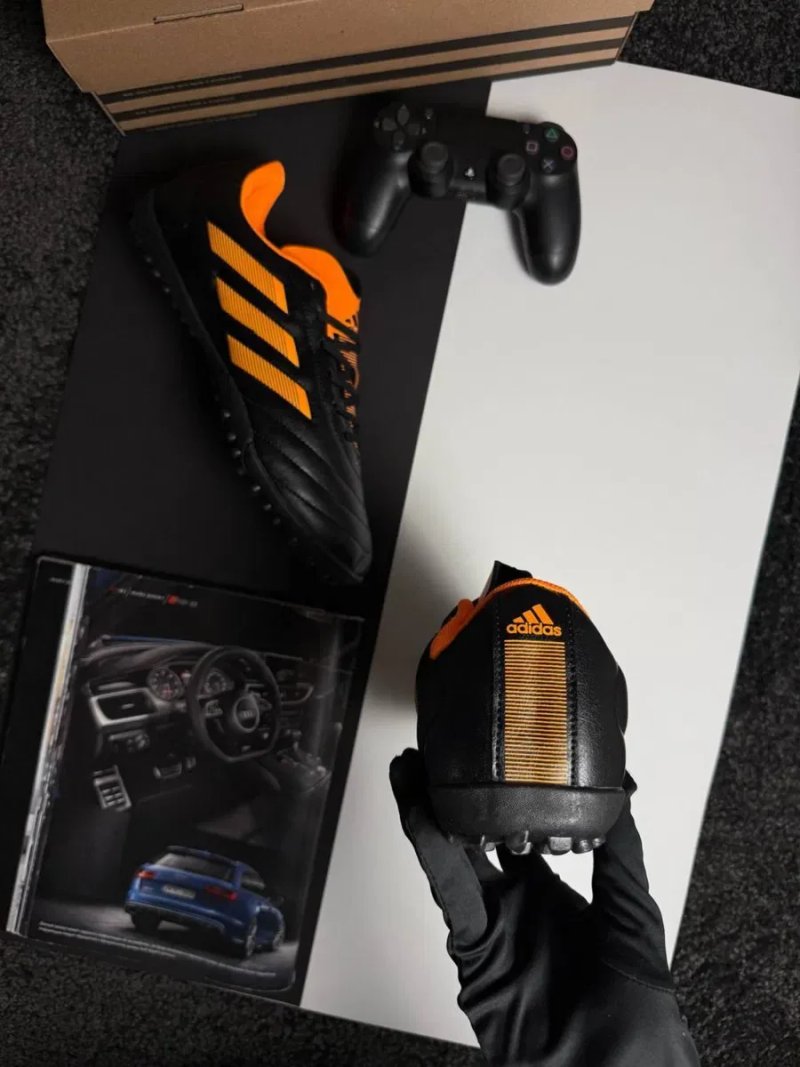 Мужские сороконожки адидас Adidas Goletto VIII TF Black Orange [41-45] — фото 5