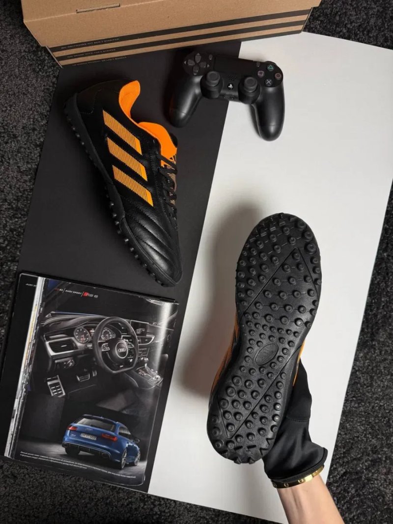Мужские сороконожки адидас Adidas Goletto VIII TF Black Orange [41-45] — фото 6