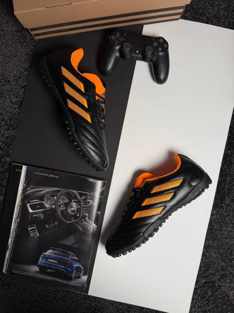 Мужские сороконожки адидас Adidas Goletto VIII TF Black Orange [41-45] — фото 8