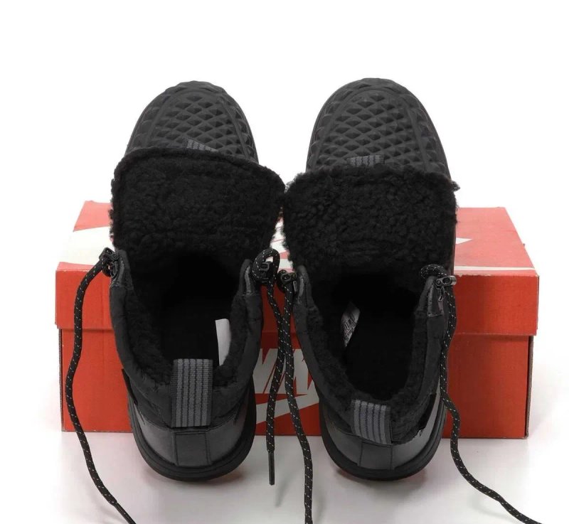 Мужские зимние кроссовки с мехом Nike Lunar Force 1 Duckboot '17 Black — фото 2