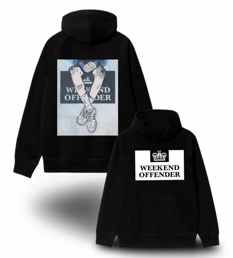 Мужское худи Weekend Offender черная Викенд оффендер кофта подарок — фото 3