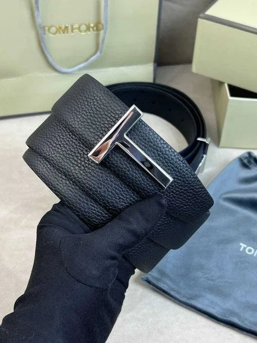 Мужской двусторонний ремень Том Форд кожаный ремень Tom Ford r142 — фото 2