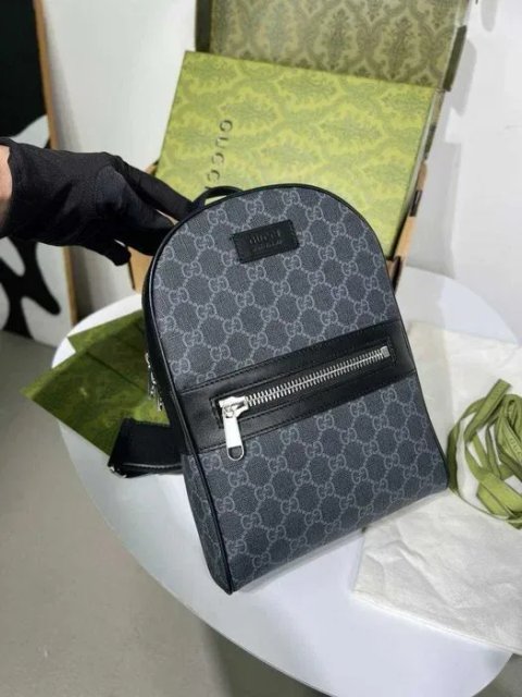 Мужской слинг Gucci плечевая сумка Гуччи черный рюкзак Гучи c845