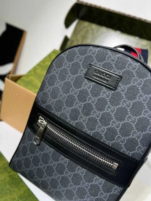 Мужской слинг Gucci плечевая сумка Гуччи черный рюкзак Гучи c845 — фото 4
