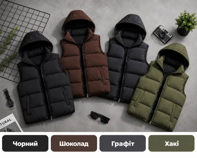 Мужской жилетка/Чоловіча жилетка X1 — фото 6