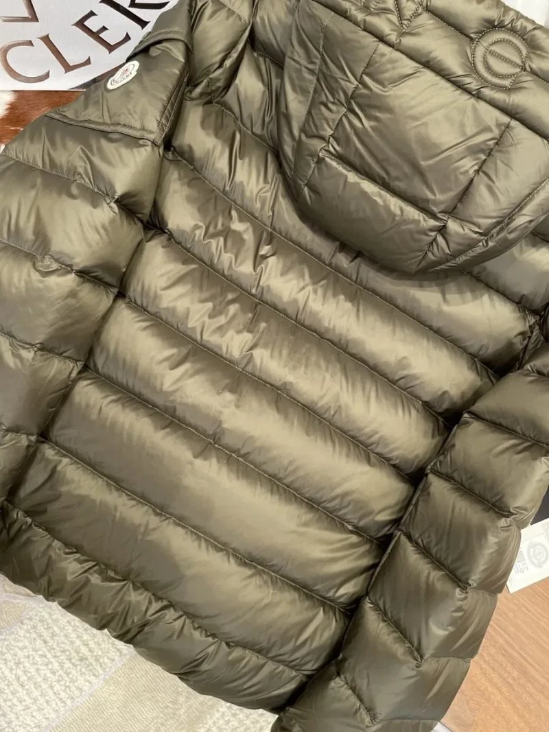 Мужской зимний пуховик Moncler цвет хаки L/XL — фото 2