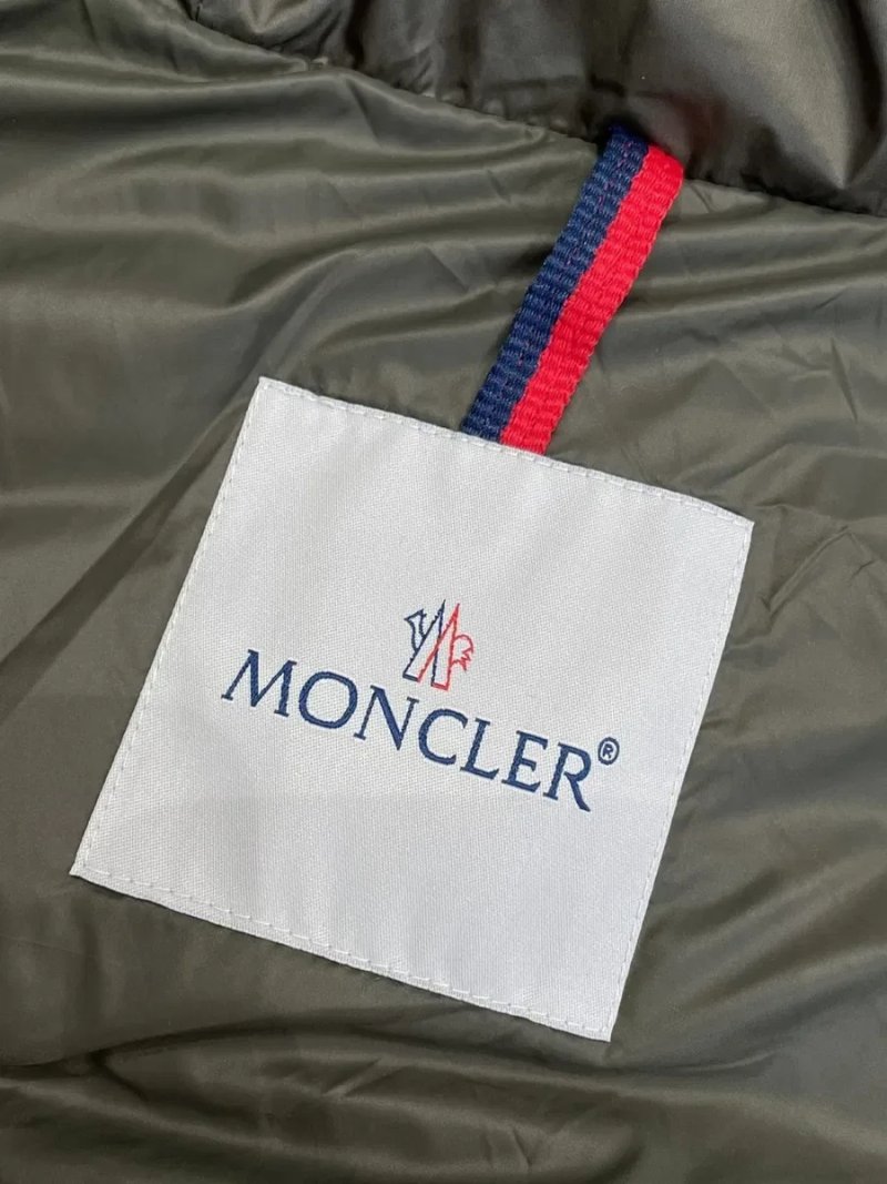 Мужской зимний пуховик Moncler цвет хаки L/XL — фото 4