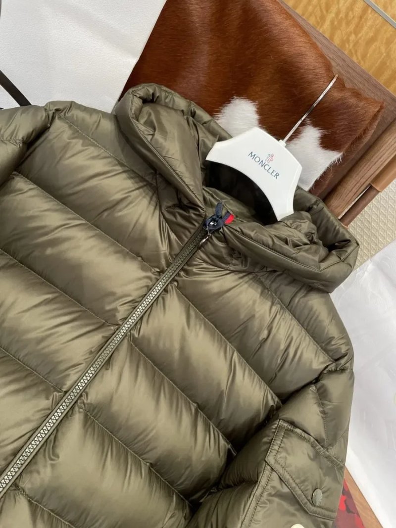 Мужской зимний пуховик Moncler цвет хаки L/XL — фото 7
