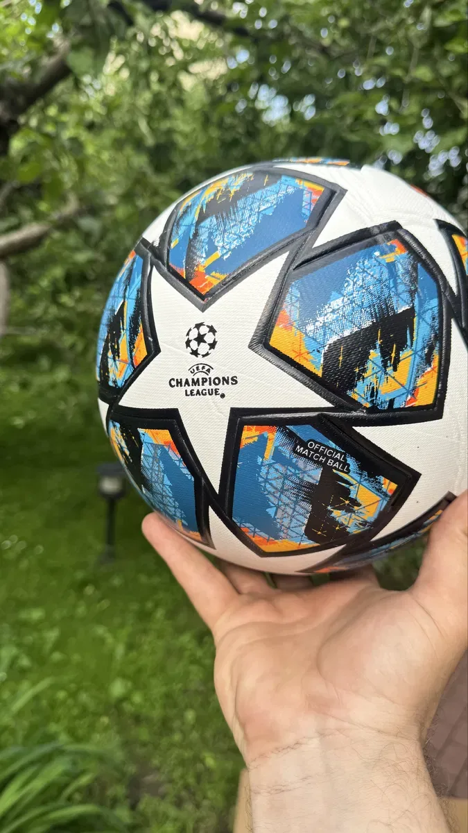 Мяч футбольний ТОП ЯКІСТЬ  розмір 5 ліга чемпіонів термошов Розпродаж — фото 3