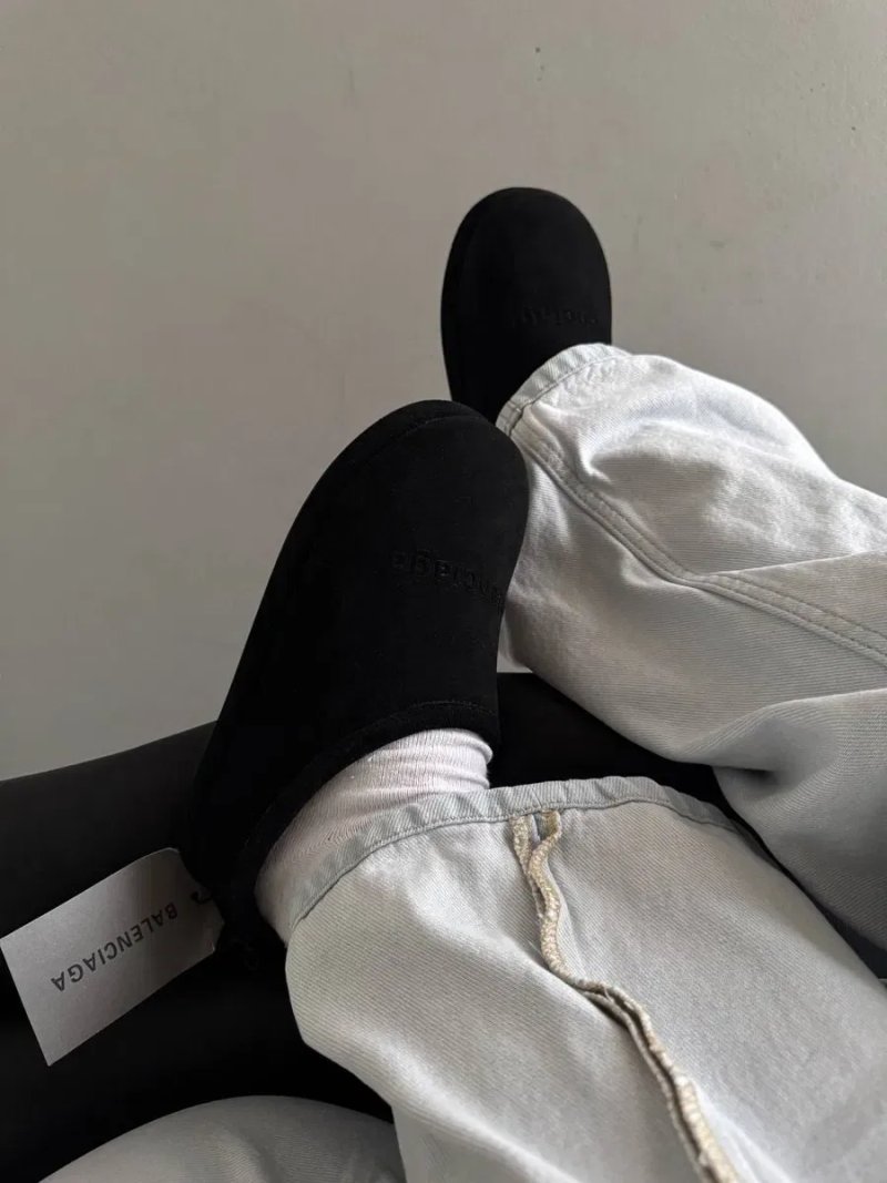Мюлі Balenciaga Alaska Soft Mules premium з натуральним хутром — фото 4
