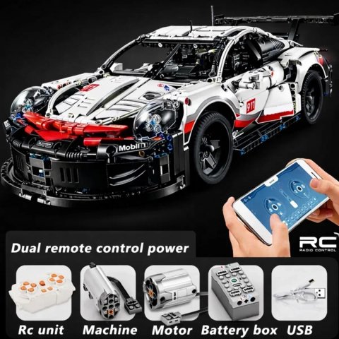 ‼️НА РАДІОКЕРУВАННІ‼️ Конструктор Technic – Porsche 911 RSR 1/1 з LEGO