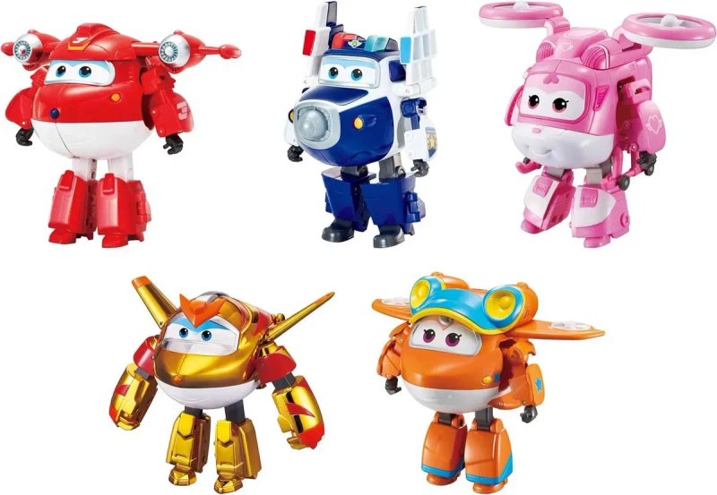 Набір 5 шт великі літачкі Супер крила супер крылья Super Wings — фото 2