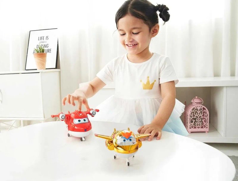 Набір 5 шт великі літачкі Супер крила супер крылья Super Wings — фото 4