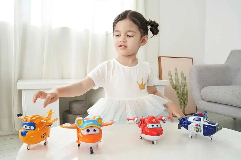 Набір 5 шт великі літачкі Супер крила супер крылья Super Wings — фото 5
