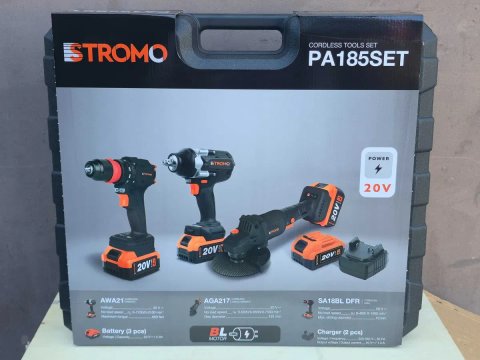 Набір акумуляторних інструментів Stromo PA215 SET, PA185 SET