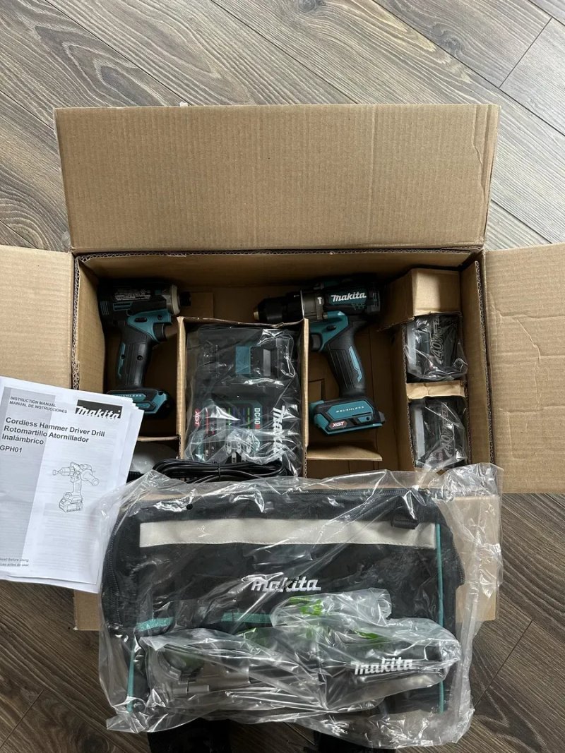 Набір акумуляторних шуруповертів Makita GT200D.40v.Оригінал — фото 8