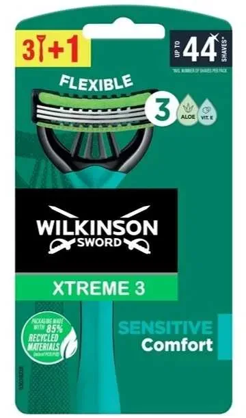 Набір бритв чол. Wilkinson Xtreme3 Sensitive Comfort (4 шт.) Є гурт!!! — фото 3
