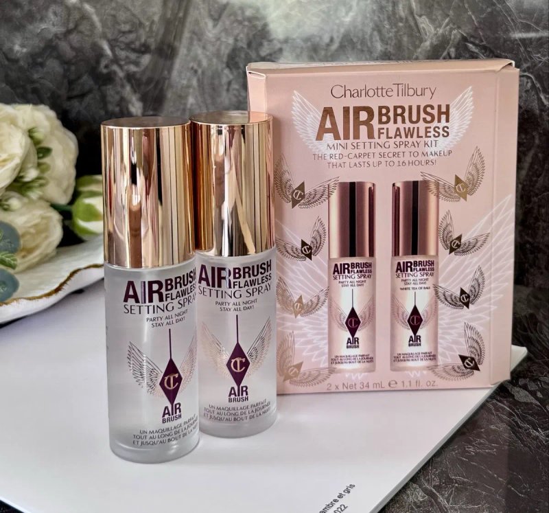 Набір фіксаторів для макіяжу  Charlotte Tilbury Airbrush Flawless Setting Spray Duo — фото 2