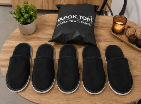 Набір гостьових капців 5В1 Black Luxury
