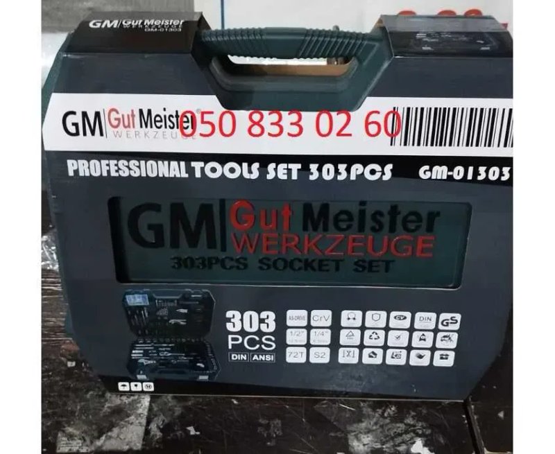 Набір інструментів Gut Meister 303шт набор инструментов GM-01303 НІмеч — фото 4