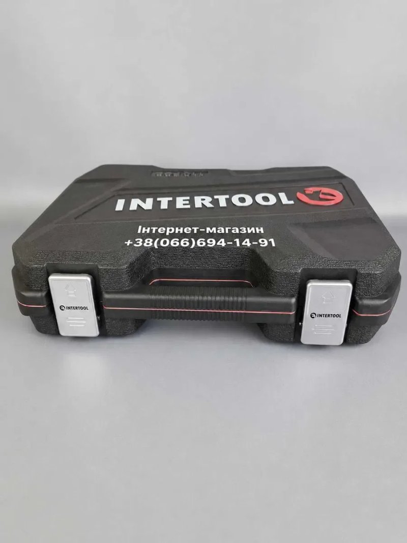 Набір інструментів Intertool 110 од ET-9108 набір ключів автонабір з головками ET-6108SP — фото 7