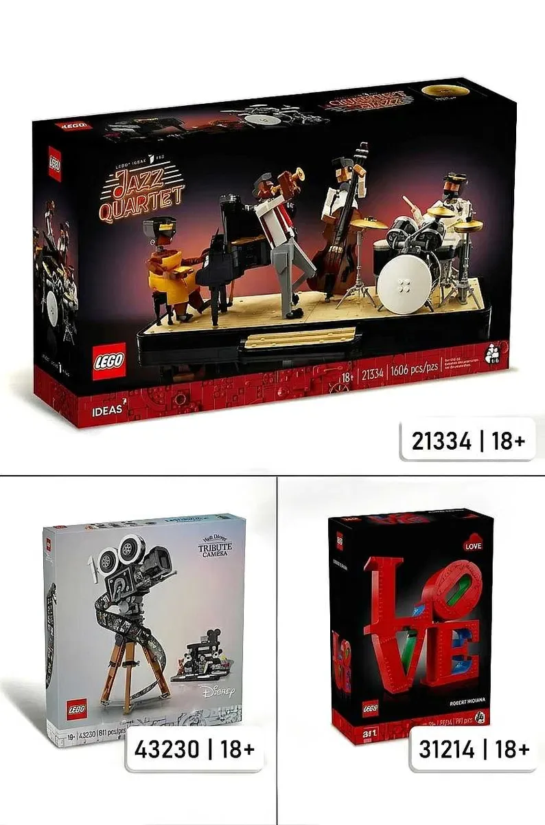 21 набір | НОВІ КОЛЕКЦІЙНІ Lego 18+ / Лего 18+ для дорослих Оригінал — фото 2