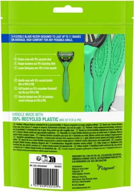 Набір однор. бритв Wilkinson Sword Xtreme3 On The Go Comfort 8 шт, USA — фото 2