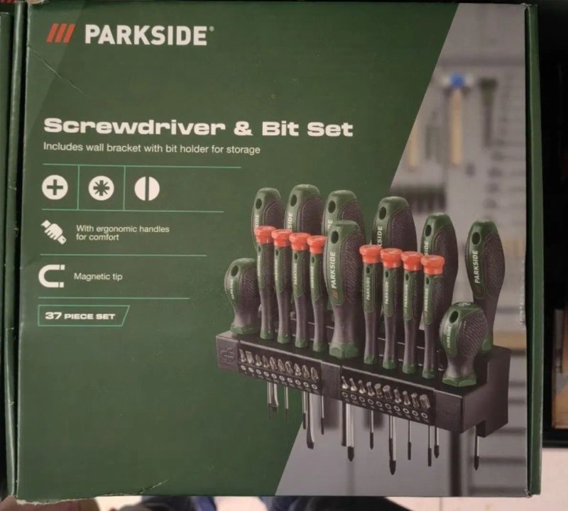 Набір ОРИГИН отверток GERMAN PARKSIDE 37од/викруток/біти/набор/комплект — фото 2