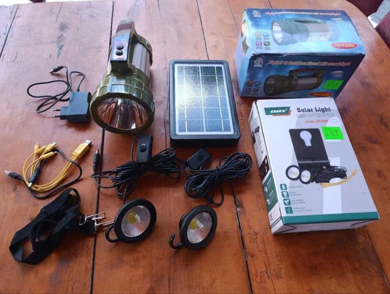 Набір освітлення 10W (24+1Led) батарея 4V 7.5Ah + Лампи світлодіодні 2шт 5V 3W (сонячна панель) — фото 8