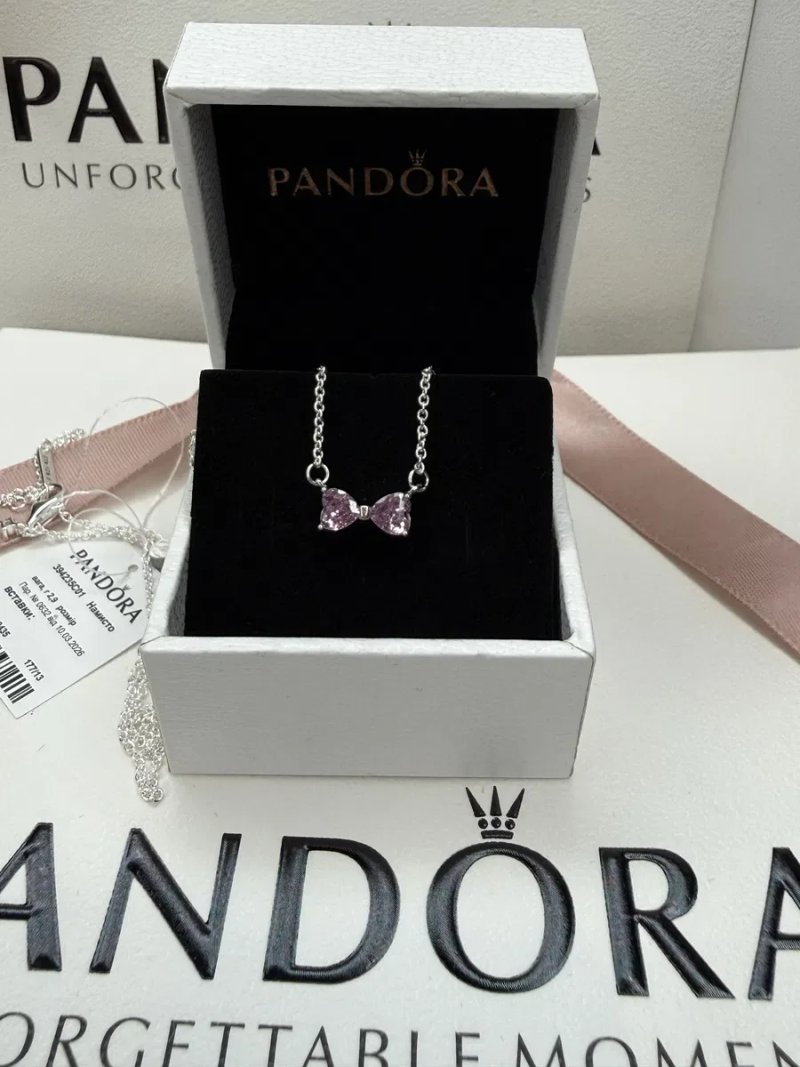 Набір Пандора бантики комплект Pandora Рожевий Бант — фото 3