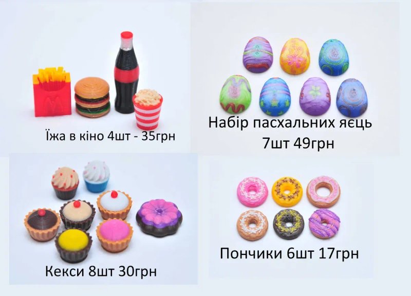 Набор продукты для куклы барби напитки десерты стрит фуд еда для куклы — фото 2
