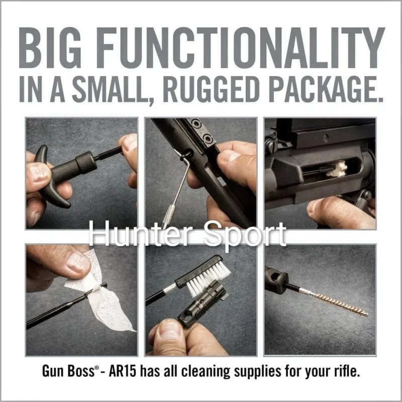 Набор Real Avid USA Gun Boss для чищення нарізної зброї. Набір для чистки нарезного оружия АК АР серії Sig Sauer Colt Cz Bren — фото 5