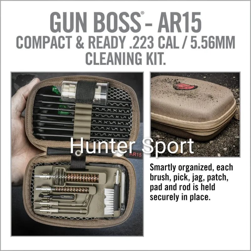 Набор Real Avid USA Gun Boss для чищення нарізної зброї. Набір для чистки нарезного оружия АК АР серії Sig Sauer Colt Cz Bren — фото 6