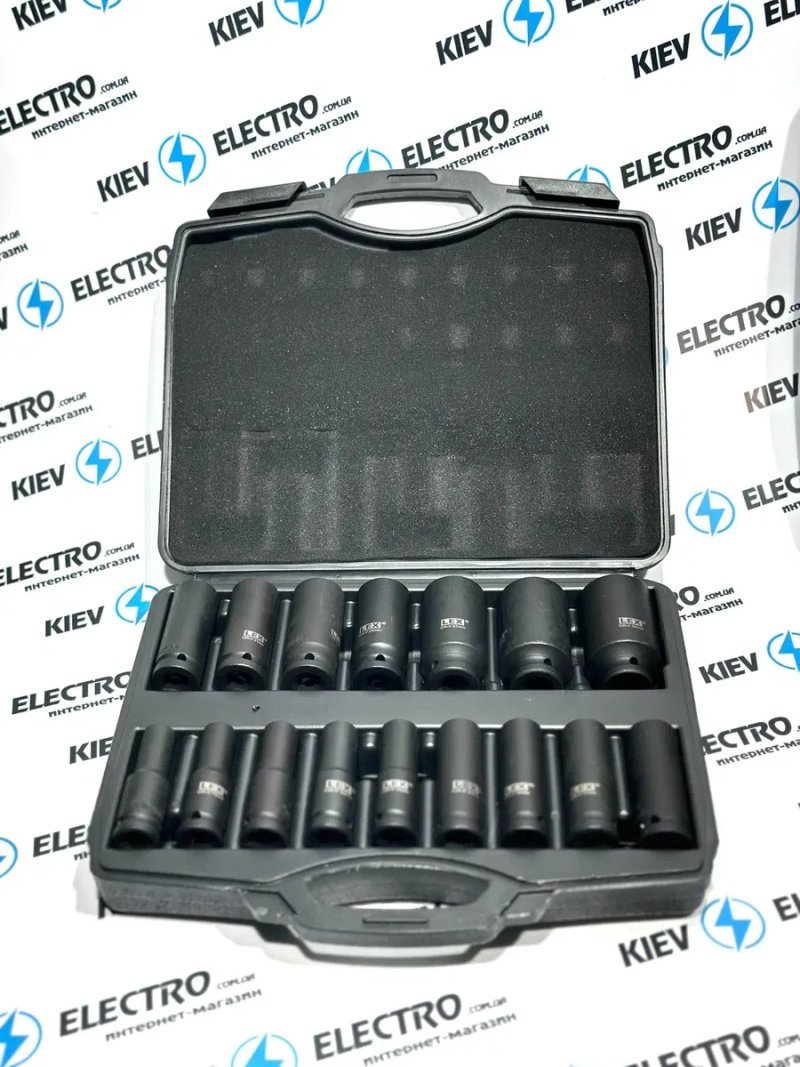 Набор ударных удлиненных головок LEX LXIS16E 1/2" 10-32мм (16шт) — фото 2