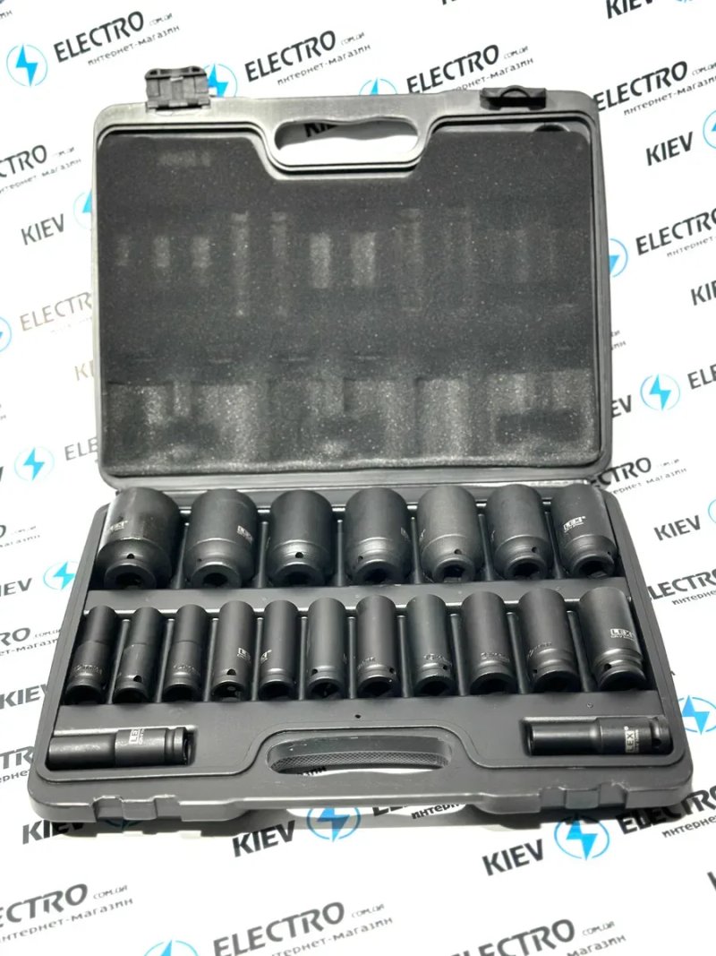 Набор ударных удлиненных головок LEX LXIS16E 1/2" 10-32мм (16шт) — фото 3