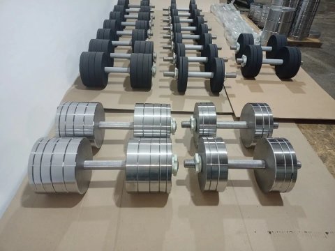 Наборные гантели металлические весом от 8 кг до 50 кг набірні металеві гантелі від 8 кг до 50 кг