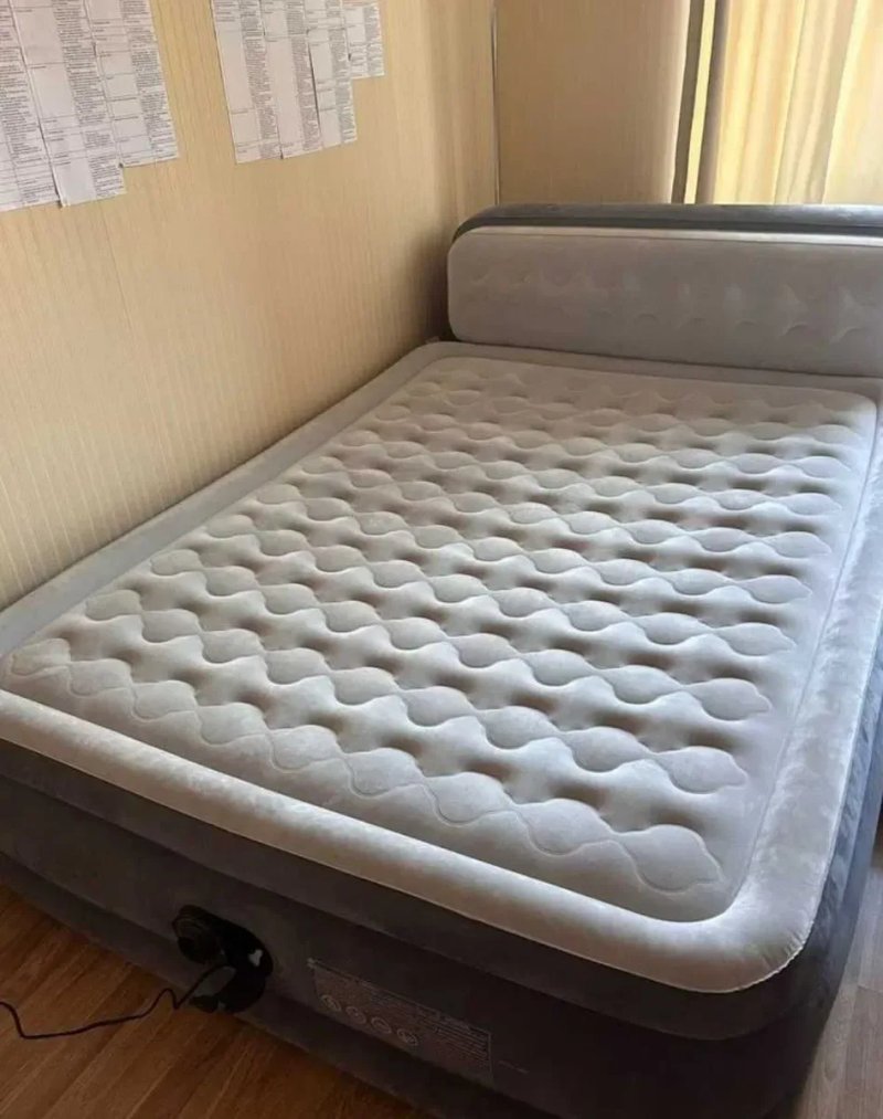 ‼️ Надувний матрац ліжко розкладачка. Надувная кровать Intex с насосом — фото 8