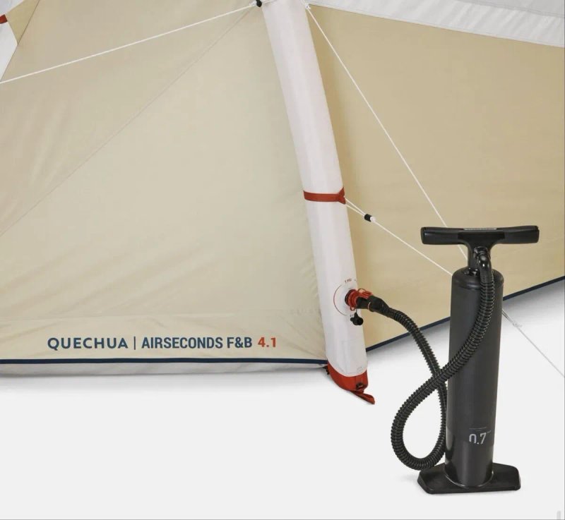 Надувний туристичний намет Quechua Air Seconds 4.1 F&B 4 ос, палатка для кемпінгу — фото 7