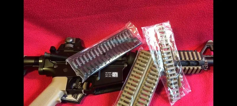 Накладки на планку Пікатінні Ladder 18 Slots Rail Cover Set 4 шт. — фото 4