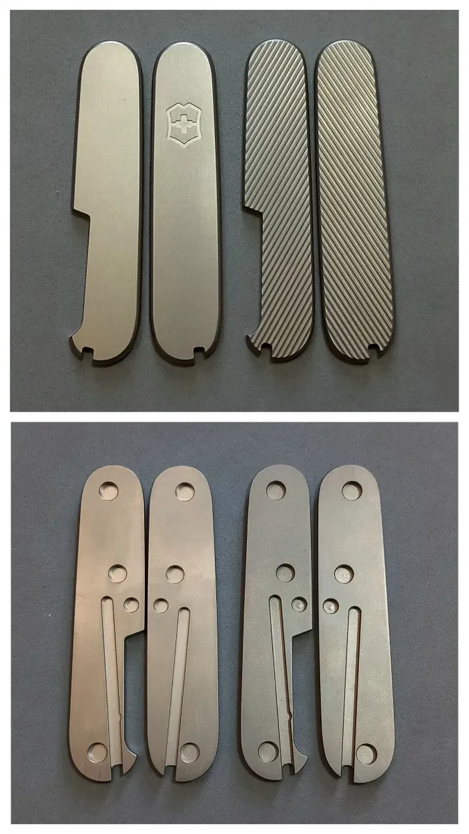 Накладки Титанові 58мм 91мм плашки на Ніж VICTORINOX — фото 3